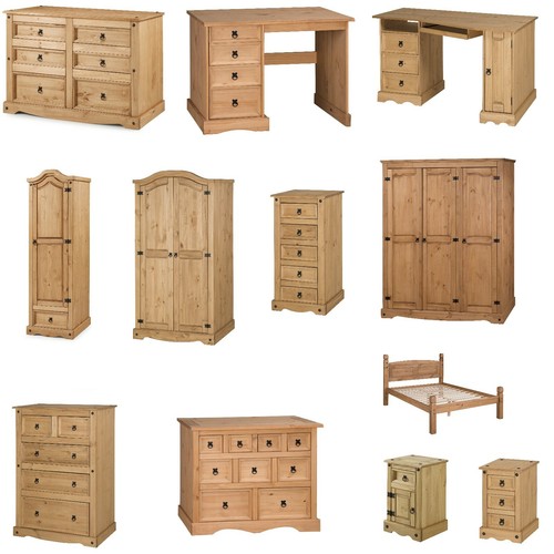 Corona solid pine - pine, bedroom