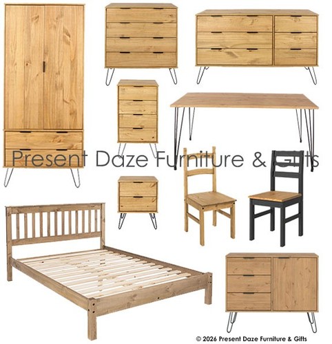 Augusta pine bedside chests - augusta,